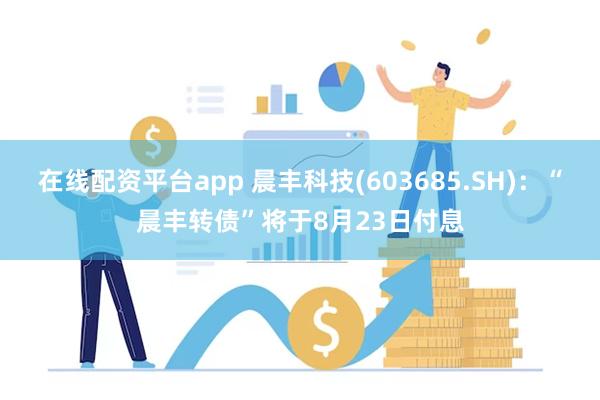 在线配资平台app 晨丰科技(603685.SH)：“晨丰转债”将于8月23日付息